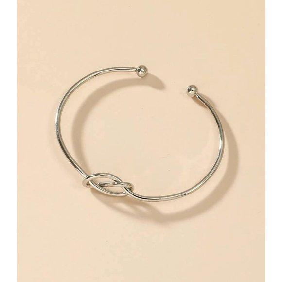 THE KNOT Silver Bangel Bracelet NEW - Picture 3 of 3